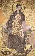 unknow artist On the throne of the Virgin Mary with Child USA oil painting artist